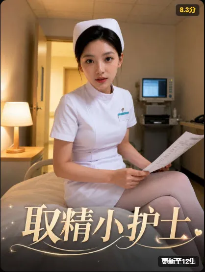 都市群像短剧海报，七位穿白衬衫的年轻人合影